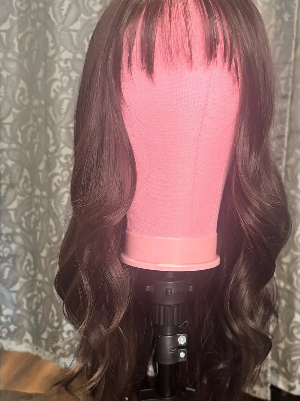 Chelsey Smith Cosmetics Elizabeth with Bangs Synthetic Dark Brunette Womens Wig